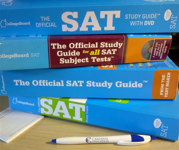 Stack of SAT Books Image